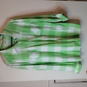 Long sleeves, plaid Shirt, bottom down, XL, Cayó brand